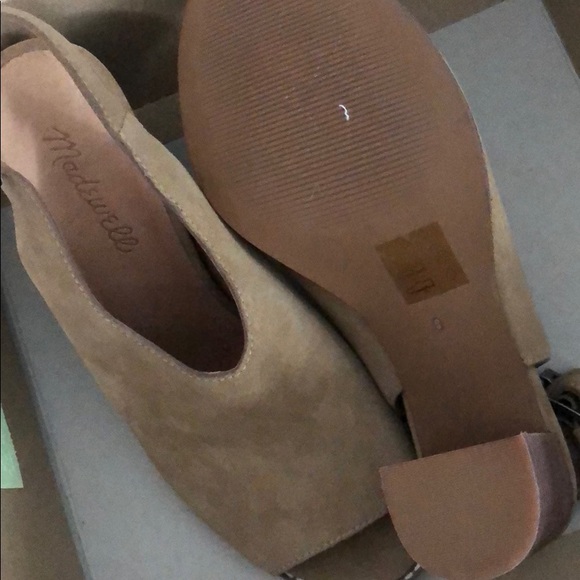 NEW The Cary Sandal in Faded Birch Open Toe Bootie - Picture 6 of 8